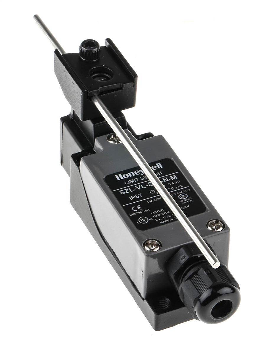Honeywell SZL-VL Series Rod Limit Switch, NO/NC, IP67, SPDT, Metal Housing, 380V ac Max, 10A Max