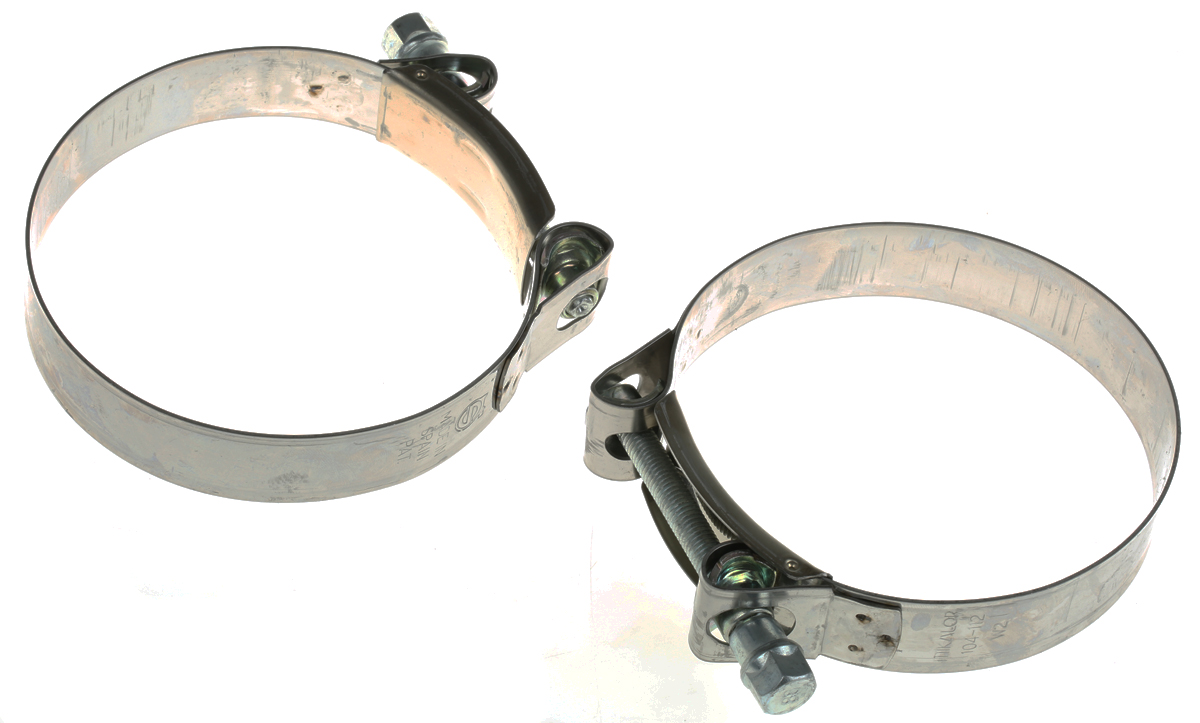 MIKALOR Stainless Steel, Zinc-Plated Steel (Bolt) Hex Screw Bolt Drive, 25mm Band Width, 104 → 112mm ID