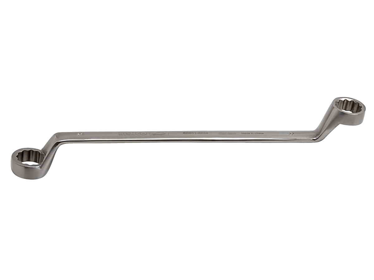 Bahco Offset Ring Spanner, 24mm, Metric, Double Ended, 350 mm Overall