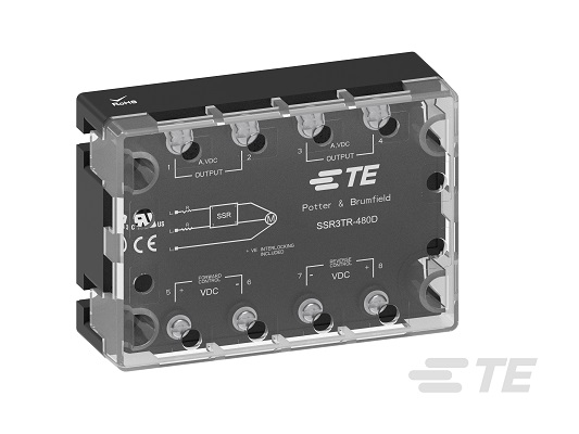 TE Connectivity SSR3 Series Solid State Relay 3 Phase, 25 A Load, Panel Mount, 480 V rms Load