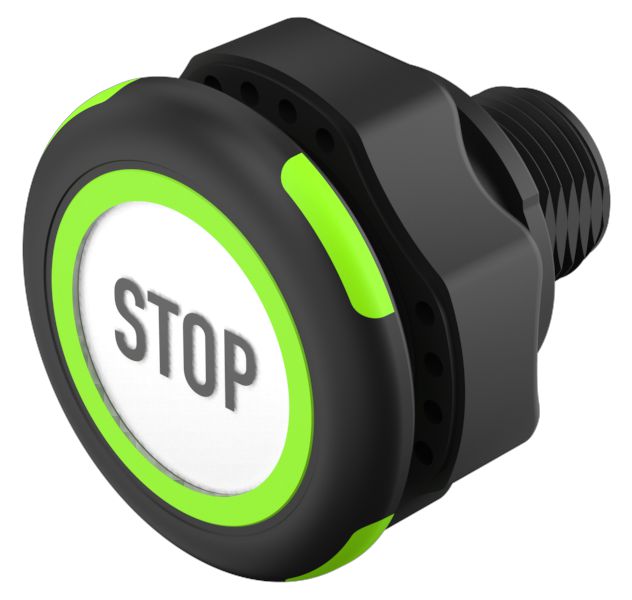 EAO Capacitive Switch NO,Illuminated, Red/Green, IO-Link, IP69K