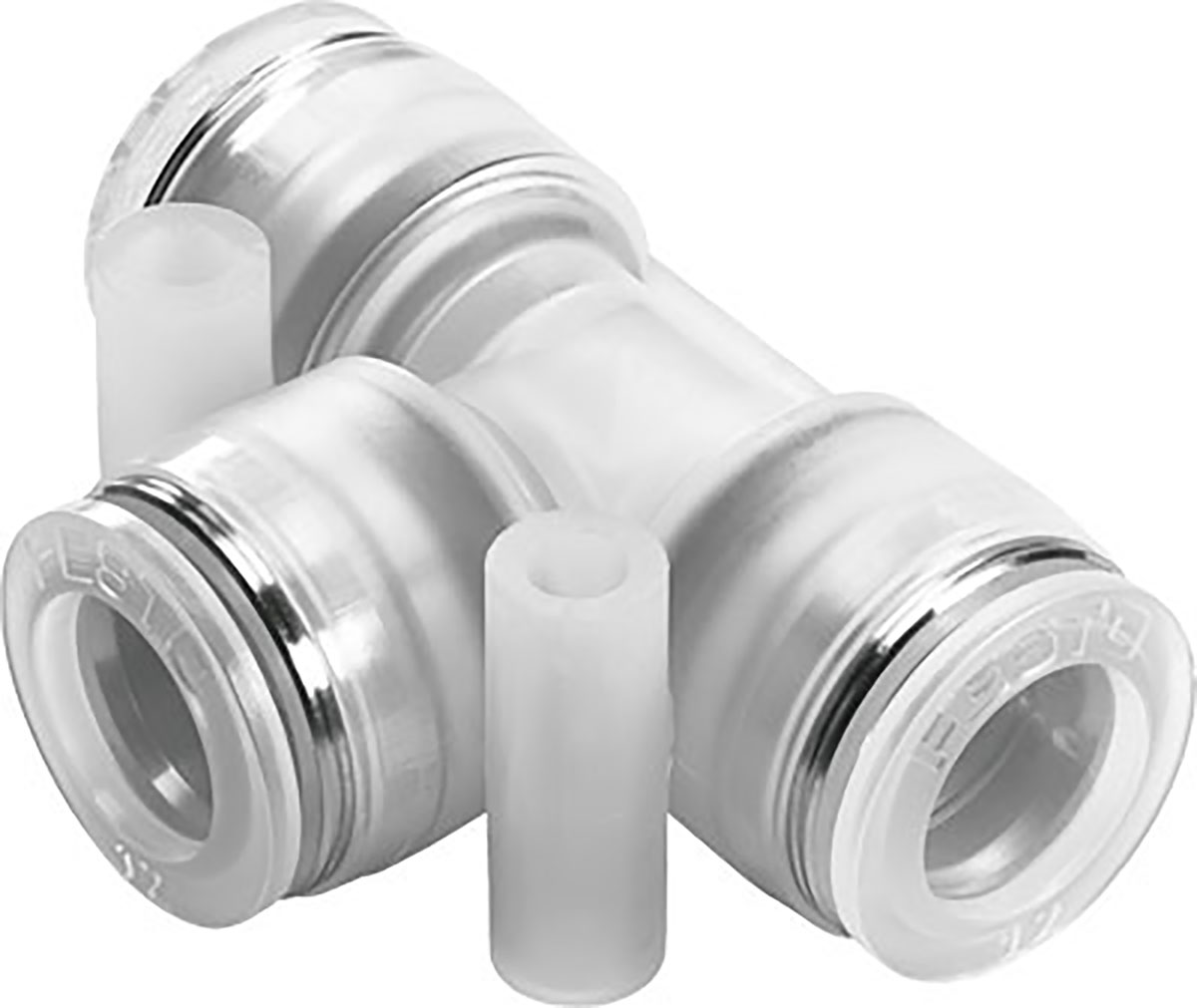 Festo Tee Tube-to-Tube Adaptor Push In 4 mm, Push In 4 mm to Push In 4 mm, Tube-to-Tube Connection Style, 133110