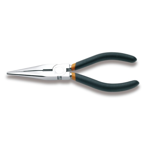 BETA Long Nose Pliers, 200 mm Overall, Straight Tip, 76mm Jaw
