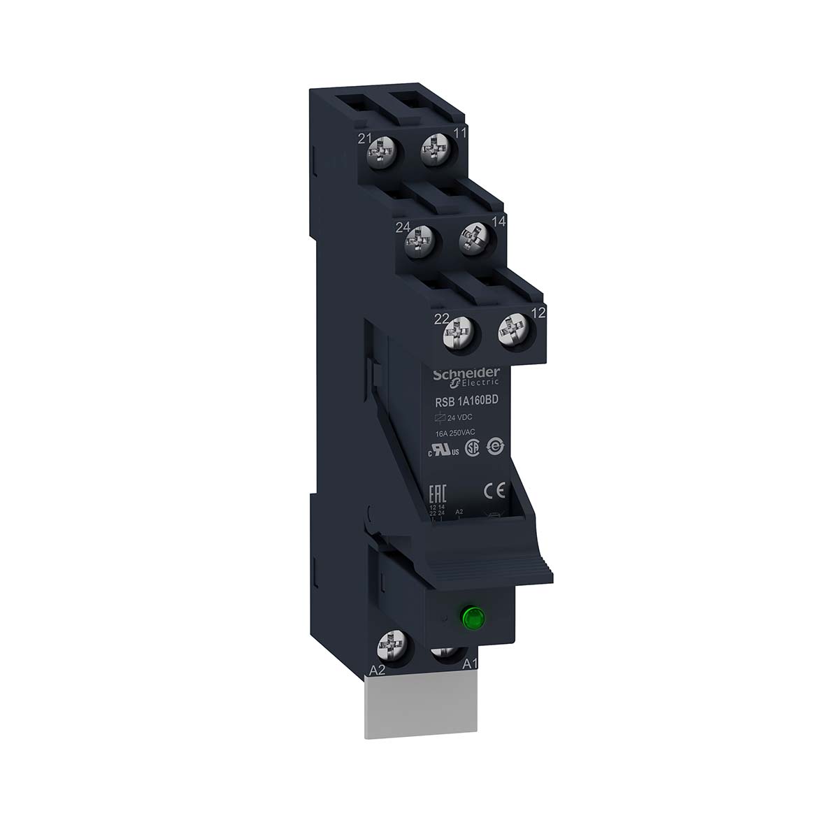 Schneider Electric Harmony Relay RSB Series Interface Relay, DIN Rail Mount, 24V dc Coil, SPDT, 16A Load