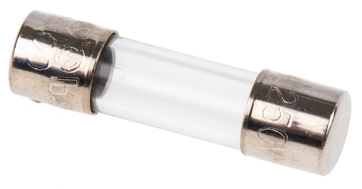 RS PRO 630mA F Glass Cartridge Fuse, 5 x 20mm