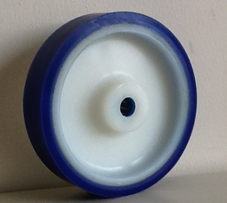 LAG Blue, White Polyurethane Abrasion Resistant, Hygienic, Laceration Resistant, Low Rolling Resistance, Non-Marking,