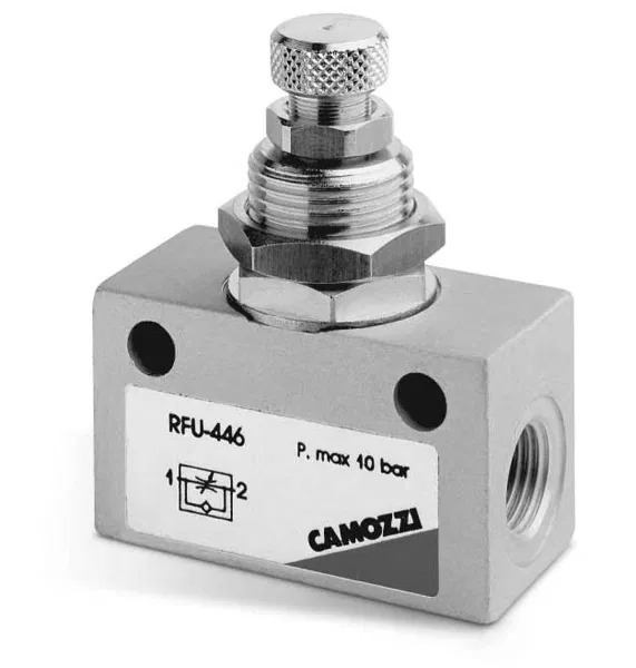 Camozzi RFU Non Return Valve G 1/8 Female Inlet, G 1/8 Female Outlet, 1 → 10bar