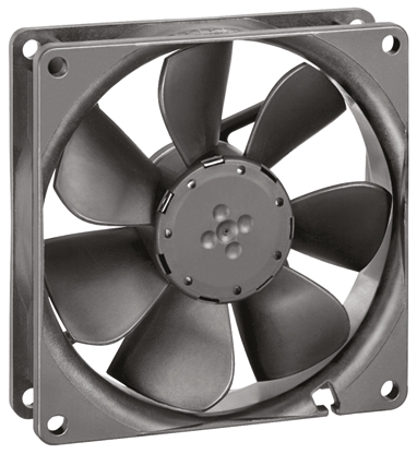 ebm-papst 3400 N Series Axial Fan, 12 V dc, DC Operation, 84m³/h, 2.2W, 183mA Max, 92 x 92 x 25mm