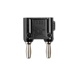 Fluke Black Male Banana Plug, 4 mm Connector, Screw Termination, 15A, 5000V, Nickel Plating