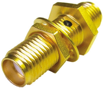 Amphenol RF Straight RF Adapter SMA Socket to SMA Socket