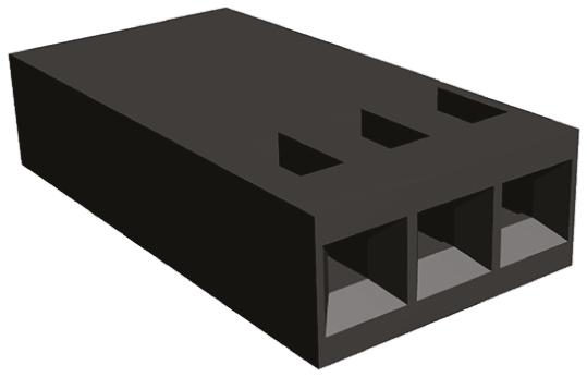 TE Connectivity, AMPMODU MOD IV Female Connector Housing, 2.54mm Pitch, 3 Way, 1 Row