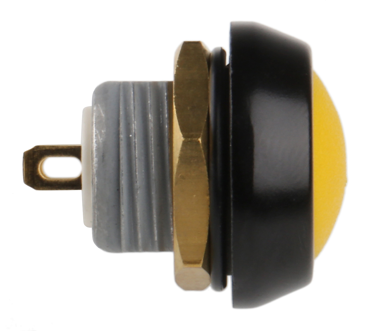 ITW Switches 59 Series Miniature Push Button Switch, Momentary, Panel Mount, 13.65mm Cutout, SPST, Clear LED, 125V ac,