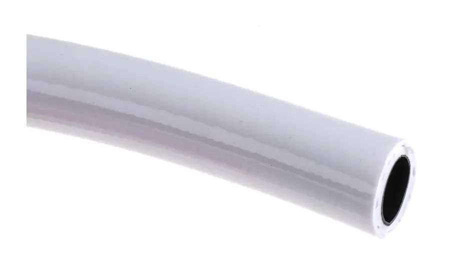 RS PRO PVC, Flexible Tube, 19mm ID, 26mm OD, White, 30m