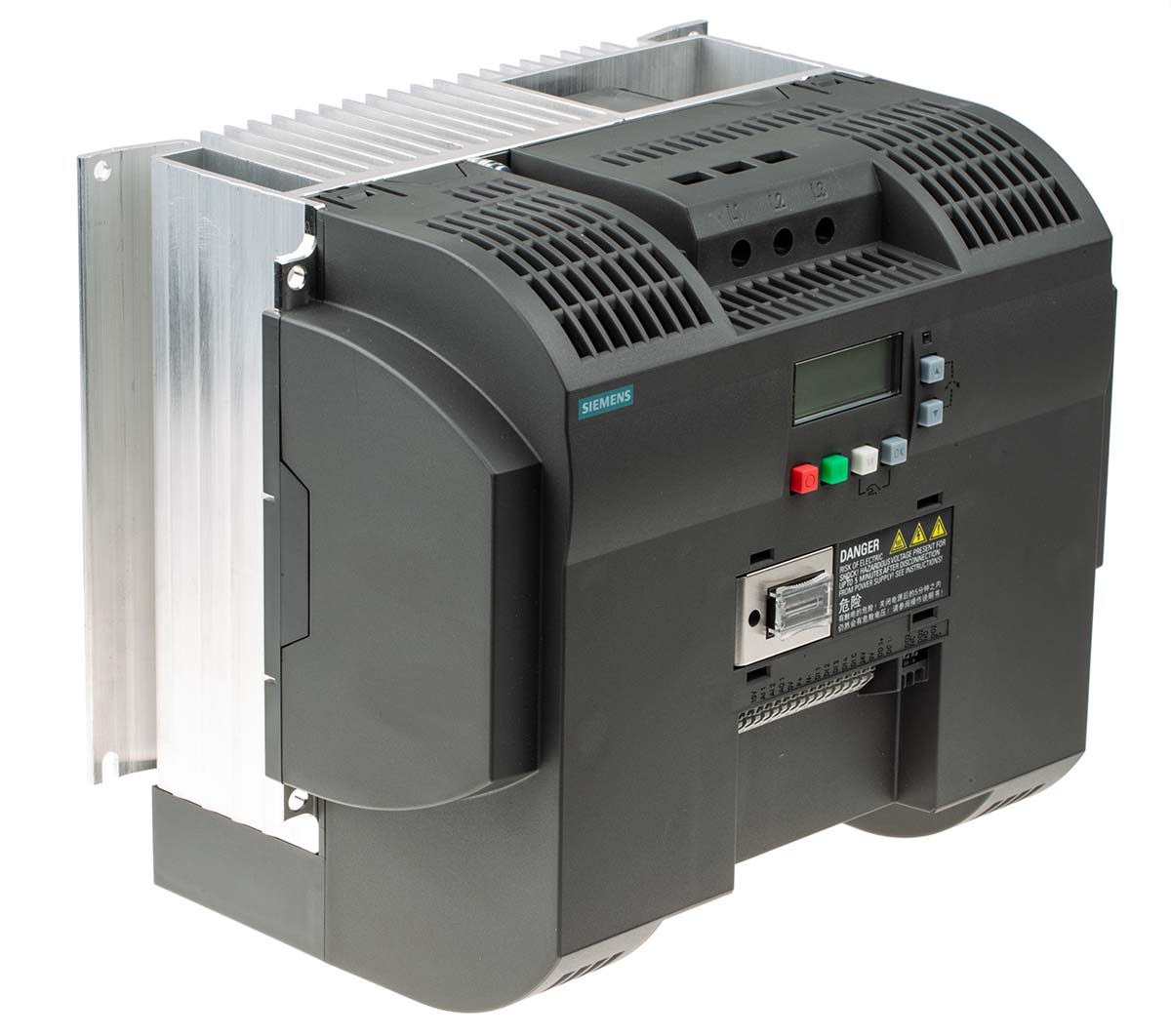 Siemens Inverter Drive, 7.5 kW, 3 Phase, SINAMICS V20 Series 480 V 16.5 A
