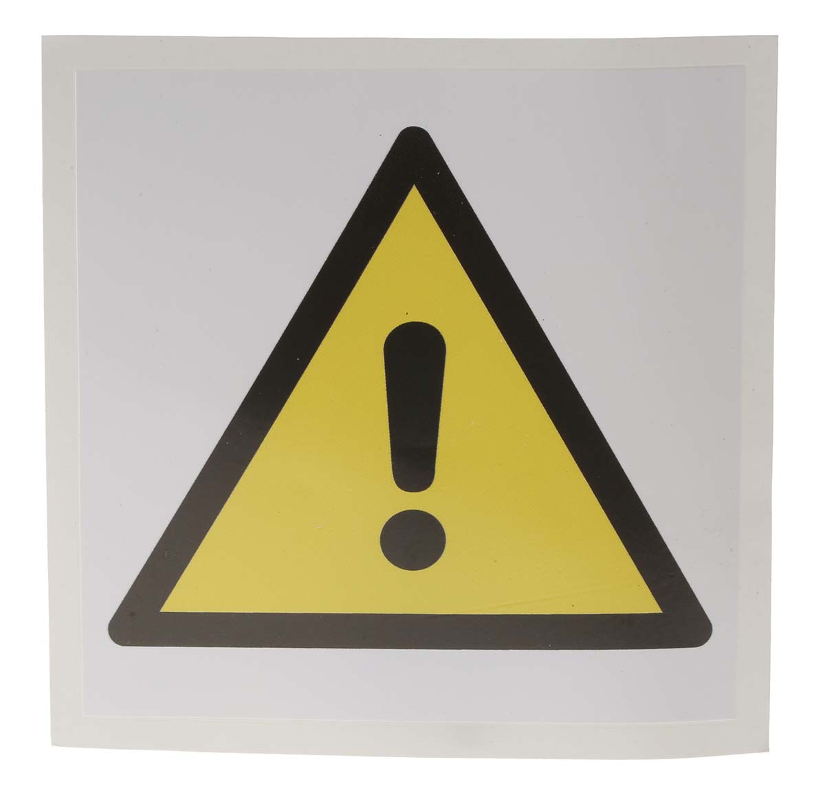 RS PRO Self-Adhesive General Hazard Hazard Warning Sign