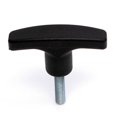 RS PRO Matt Black Thermoplastic Cabinet Handle 22 mm Height, 19mm Width, 71mm Length