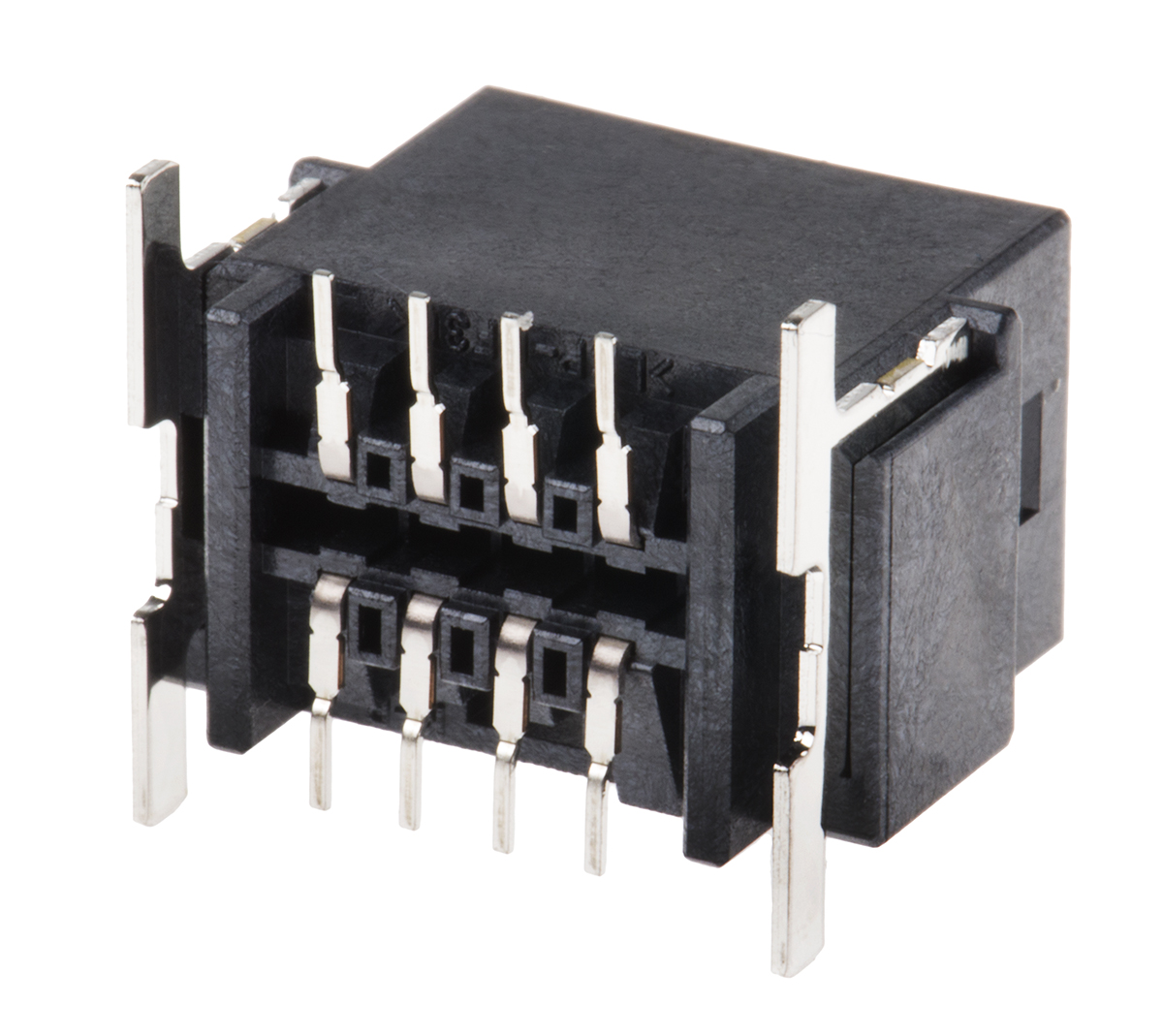 JST, CPT Automotive Connector Plug Black Through Hole 8 Way, Solder Termination BM08B-CPTK-1A-TB