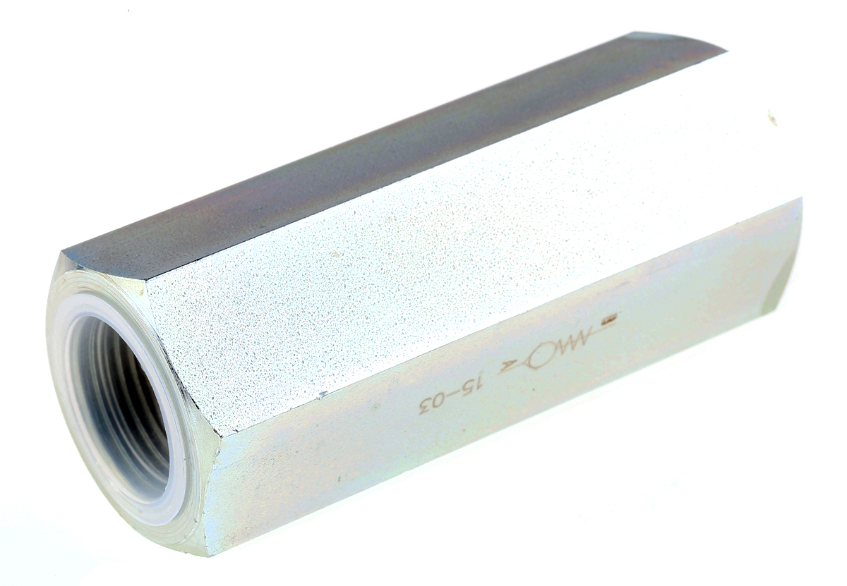 RS PRO Steel Inline Mounting, Hydraulic Check Valve, G 3/4, 80L/min