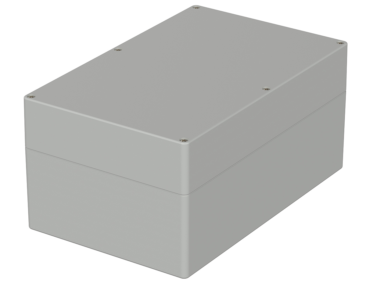 Bopla Euromas Series Light Grey ABS Enclosure, IP66, Light Grey Lid, 250 x 160 x 120mm