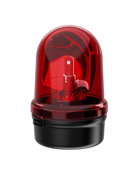Werma 885 Series Red Rotating Beacon, 24 V, Base Mount, LED Bulb, IP65
