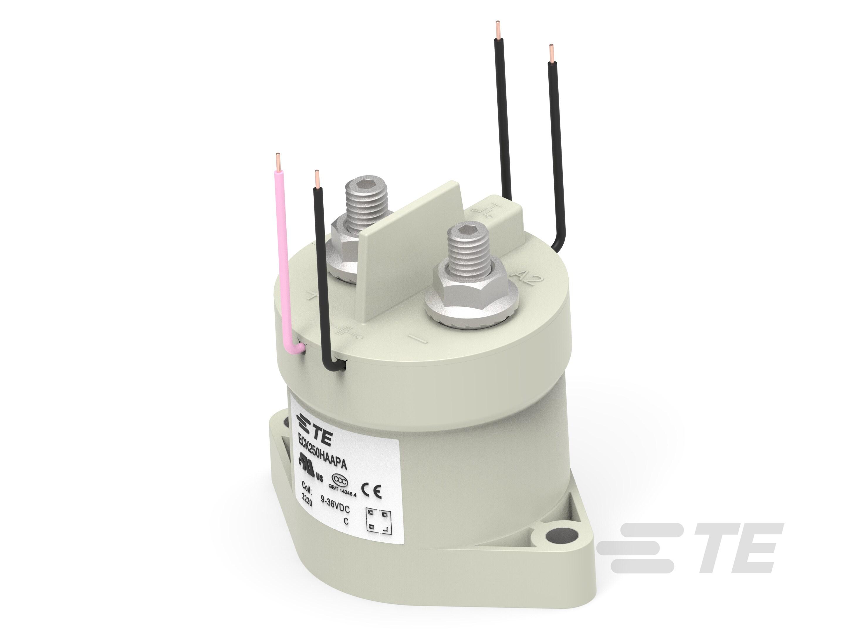 TE Connectivity ECK250 ECK250 Contactor, 36 VDC Coil, 1-Pole, 200 A, 1 Form X (NO - DM)
