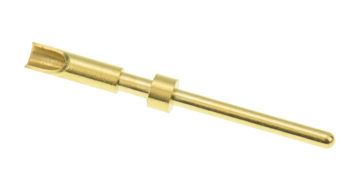 Bulgin Male Solder Circular Connector Contact, Wire Size 28 → 24 AWG