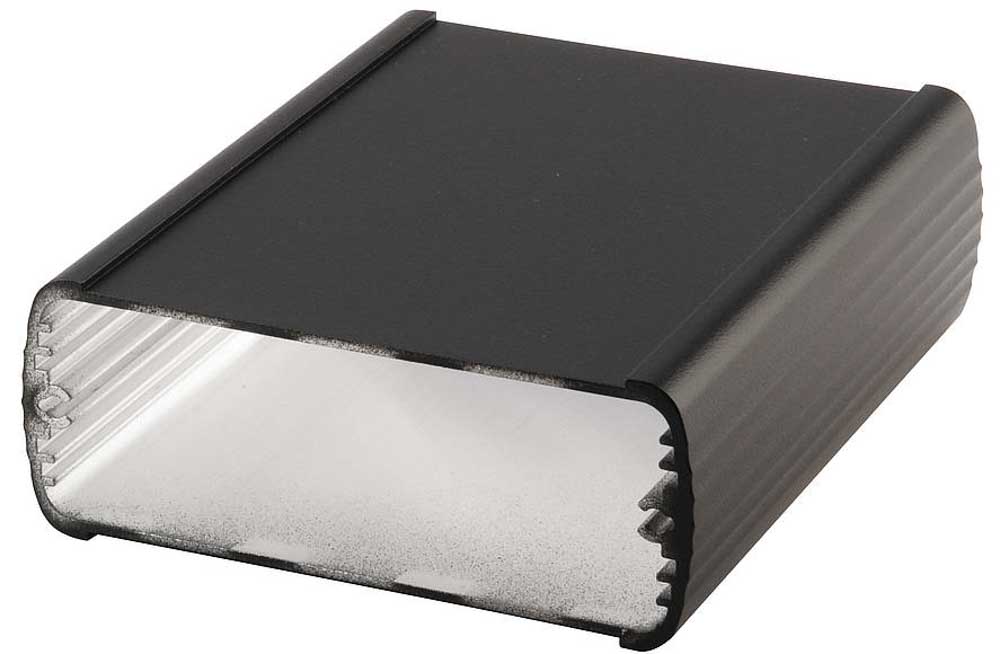 Bopla Alubos Series Black Aluminium Enclosure, IP65, 100 x 82 x 32mm