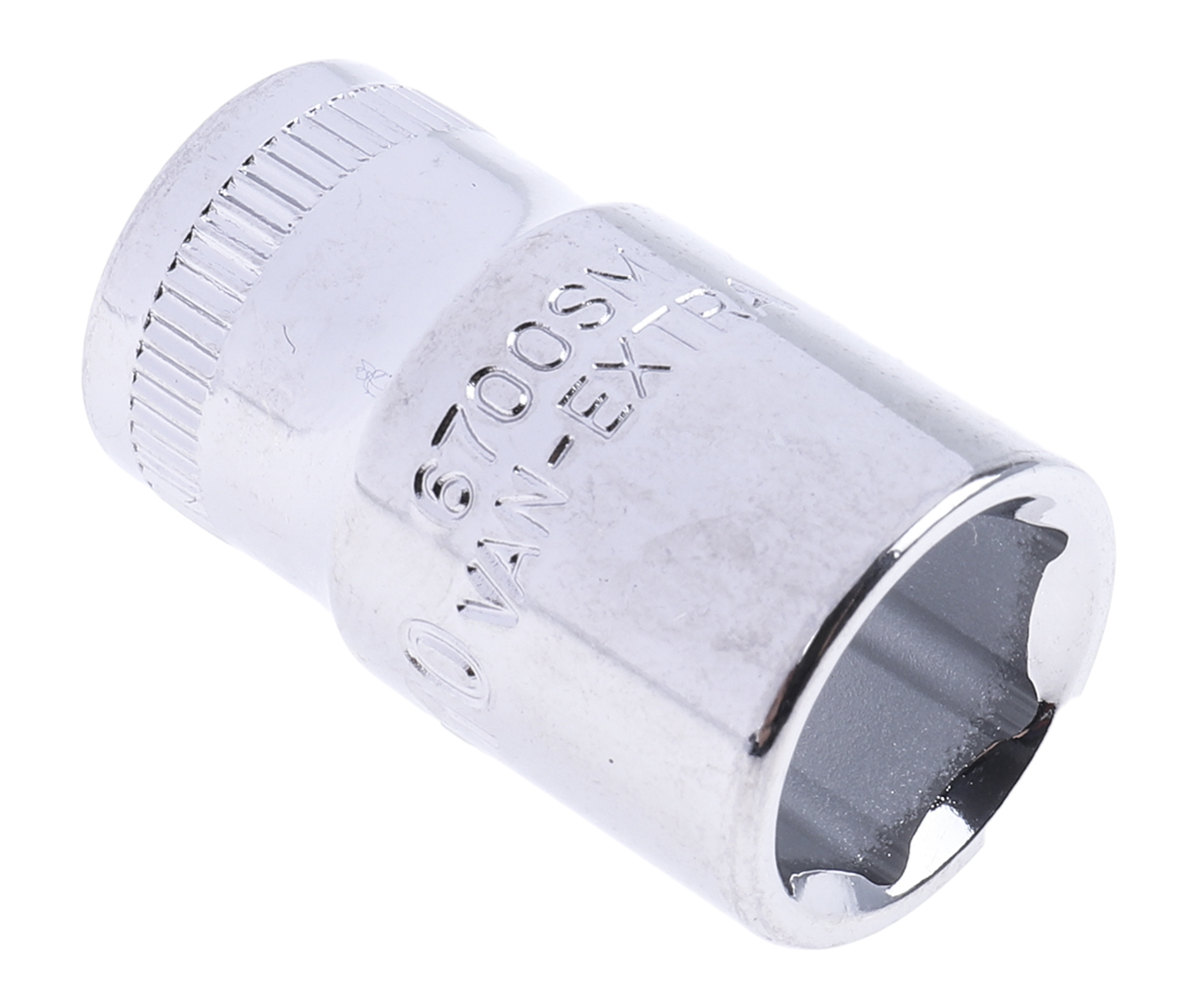 Bahco 1/4 in Drive 10mm Standard Socket, 6 point, 24.7 mm Overall Length