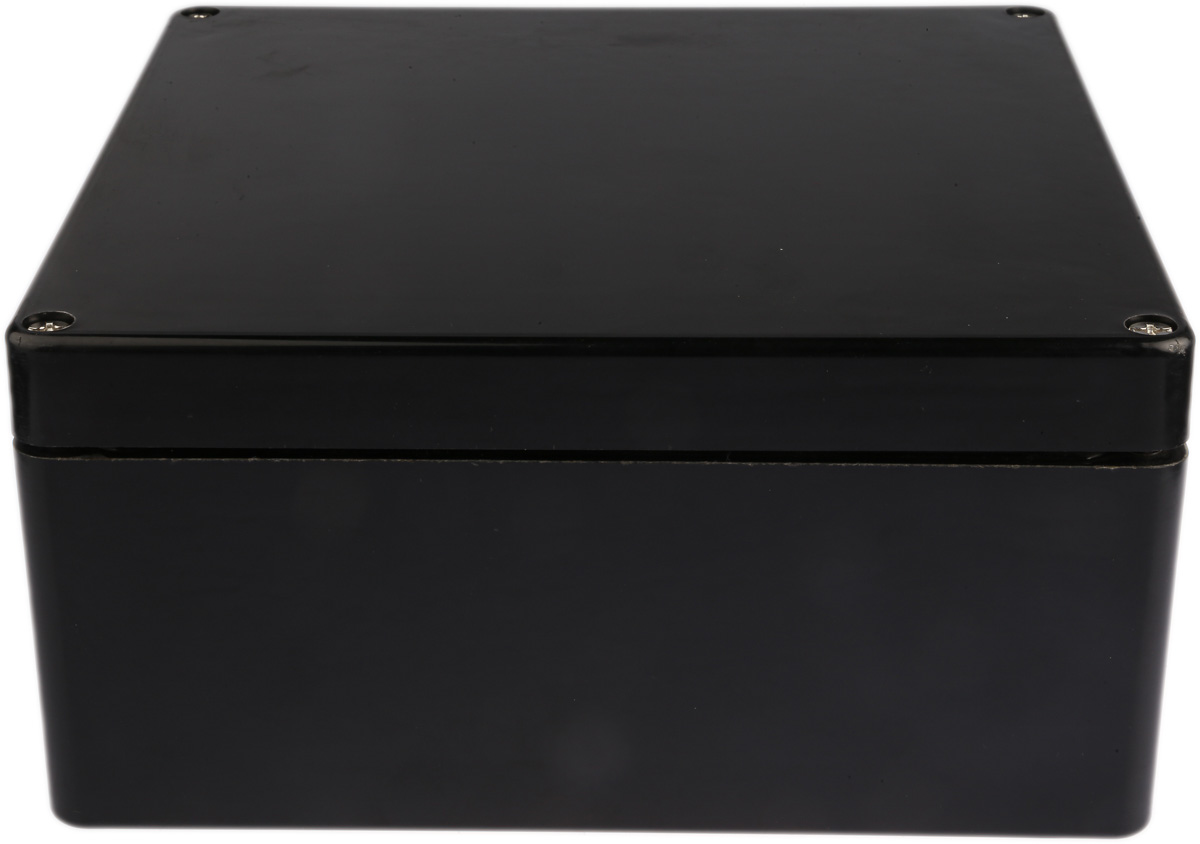 RS PRO Black Glass Fibre Reinforced Polyester Junction Box, IP66, ATEX, IECEx, 255 x 250 x 120mm