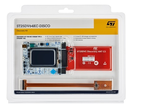 STMicroelectronics Discovery Kit Antenna Design Evaluation Board for ST25DV64KC 13.56MHz ST25DV64KC-DISCO