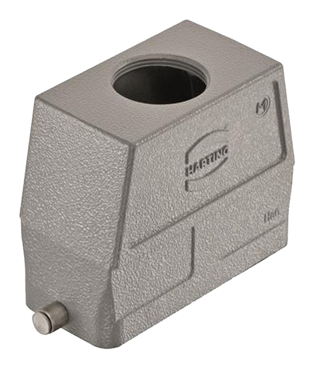 HARTING Han B HMC Heavy Duty Power Connector Hood, M40 Thread, Top Entry