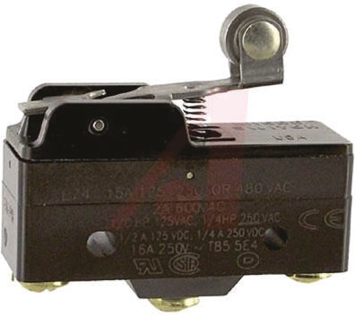 Honeywell BZ Series Roller Lever Limit Switch, SPDT, Plastic Housing, 125V ac Max, 1A Max