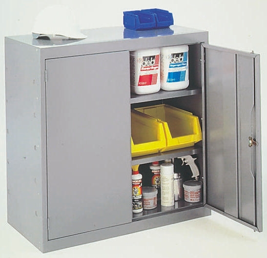 RS PRO 2 Door Mild Steel Grey Tool Locker, 984 mm x 915 mm x 505mm