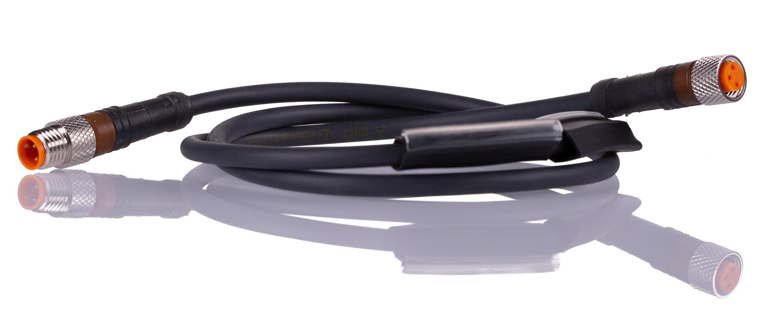 Lumberg Automation Male 3 way M8 to Female 3 way M8 Sensor Actuator Cable