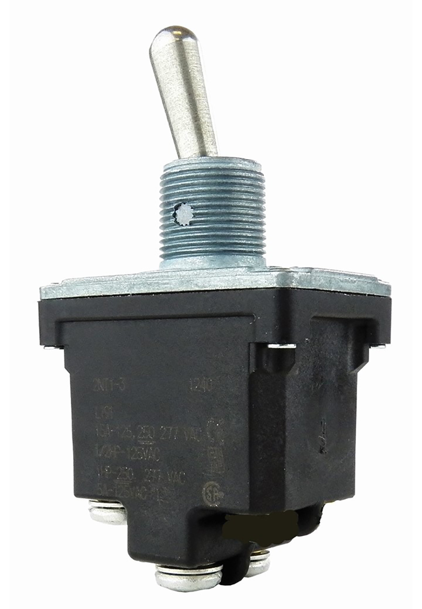 Honeywell Toggle Switch, Panel Mount, On-(Off), DPST, Screw Terminal, 250 V dc, 277V ac