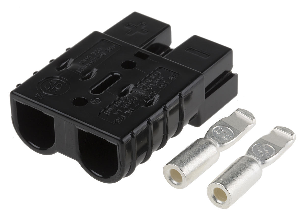 Anderson Power Products, SB50 Series Male 2 Way Battery Connector, 50.0A, 600 V