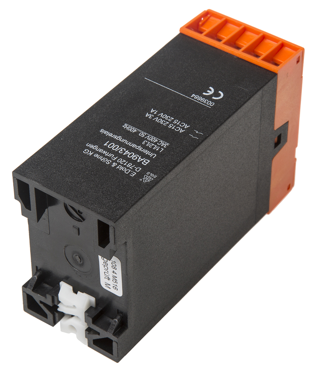 Dold Voltage Monitoring Relay, 3 Phase, DPDT, DIN Rail