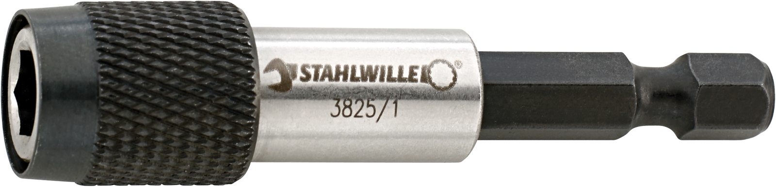 STAHLWILLE Round Bit Holder, 62 mm Tip, 1/4 in Drive, Hex Drive, 62 mm Overall