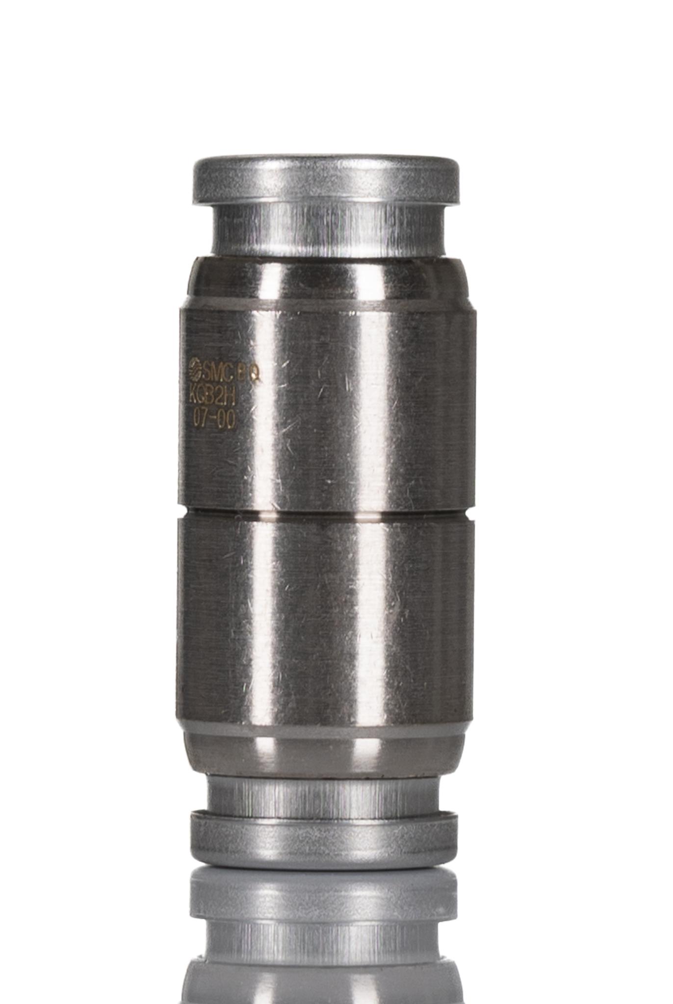 SMC KQB2 Series Straight Tube-to-Tube Adaptor, Push In 1/4 in to Push In 1/4 in, Tube-to-Tube Connection Style