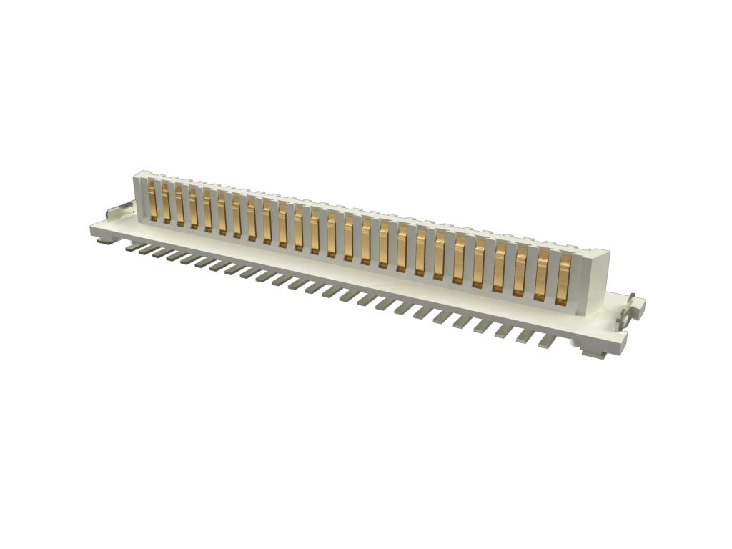 Amphenol Communications Solutions Conan Lite Series Vertical Surface PCB Header, 51 Contact(s), 1 mm Pitch, Shrouded