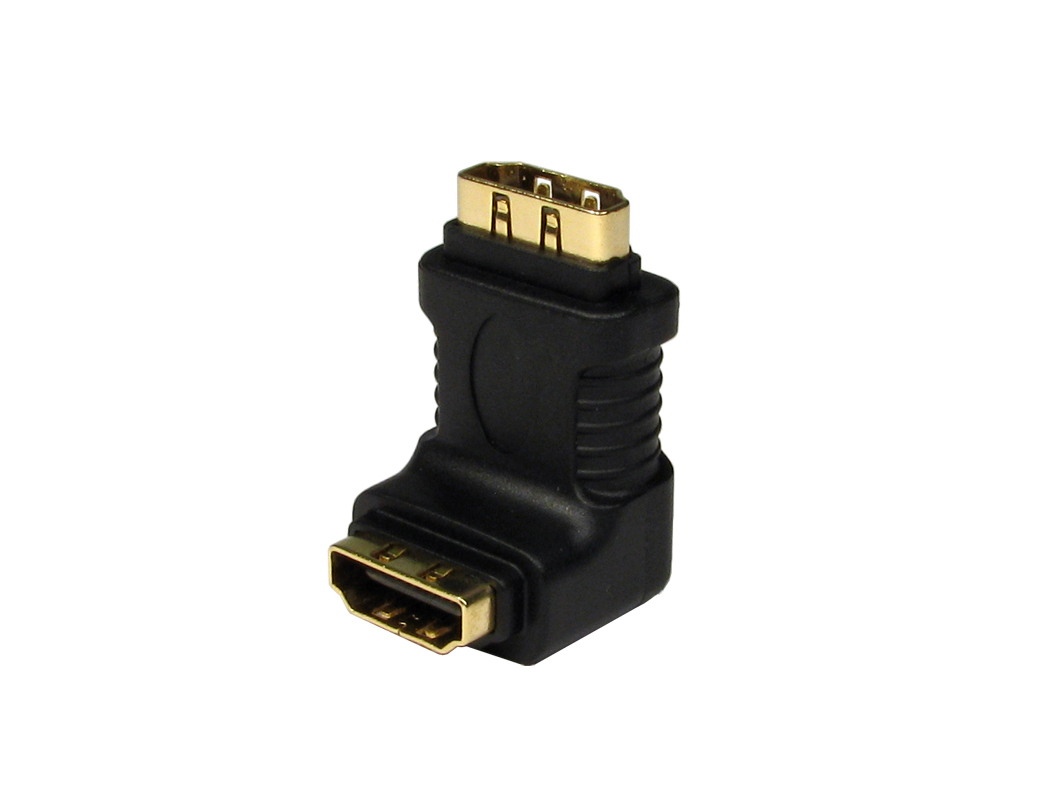 RS PRO Right Angle HDMI Adapter, Female HDMI to Female HDMI