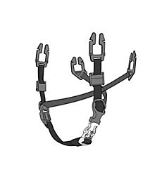 MSA Safety Polyester Webbing Black, Grey Hard Hat Chin Strap, All V-Gard &amp; ThermalGard Family Helmets, Except