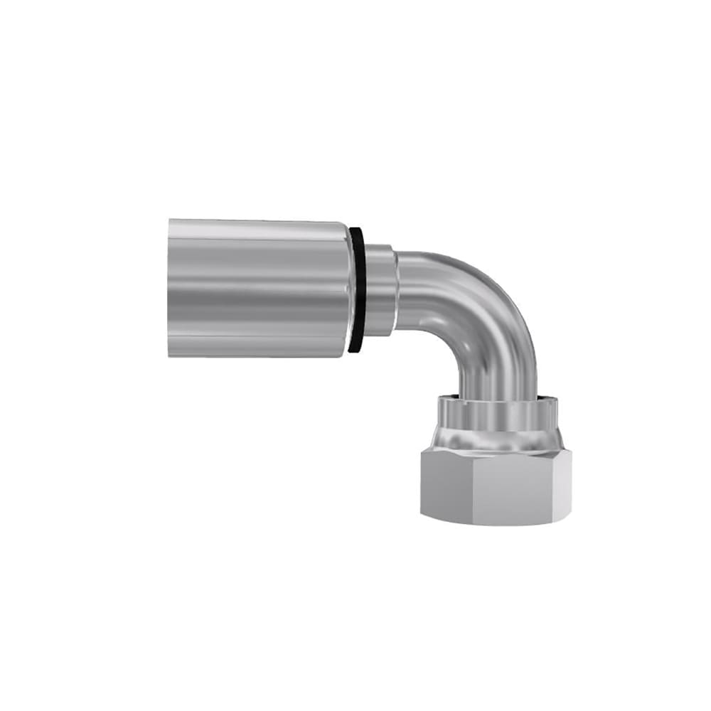 Parker Crimped Hose Fitting 3/8 in Hose to ORFS, 1J948-8-6