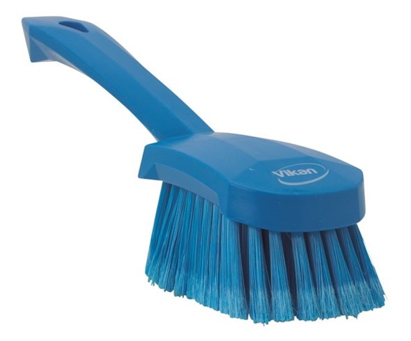 Vikan Soft Bristle Red Scrubbing Brush, 270mm bristle length, Polyester, Polypropylene, Stainless Steel bristle material