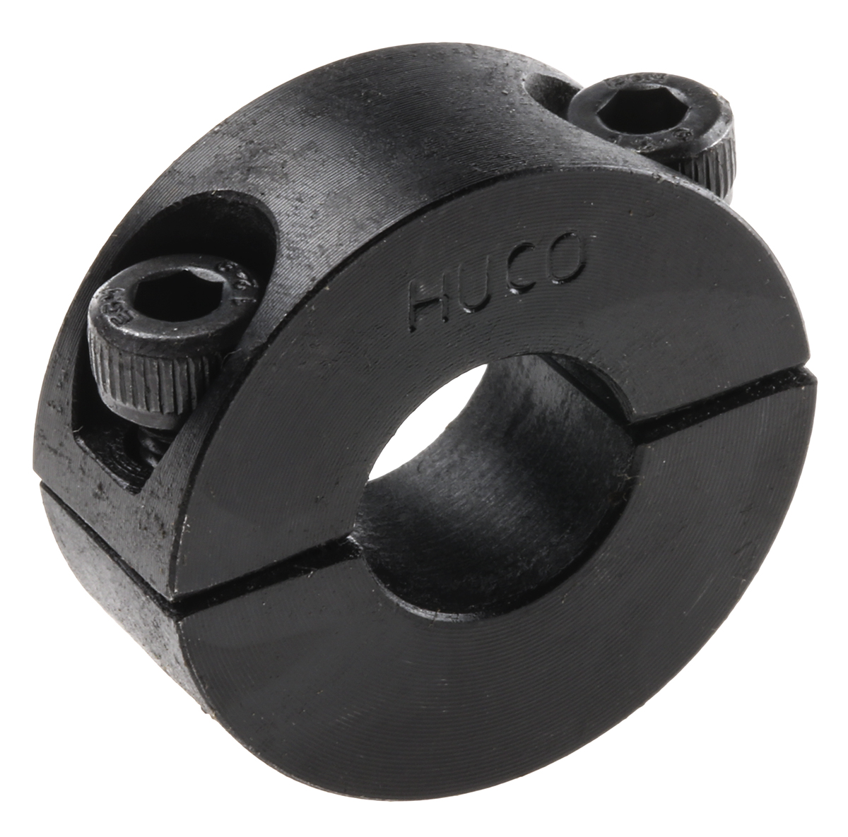 Huco Shaft Collar, Two Piece, Clamp Screw, Bore 12mm, OD 28mm, W 11mm, Steel