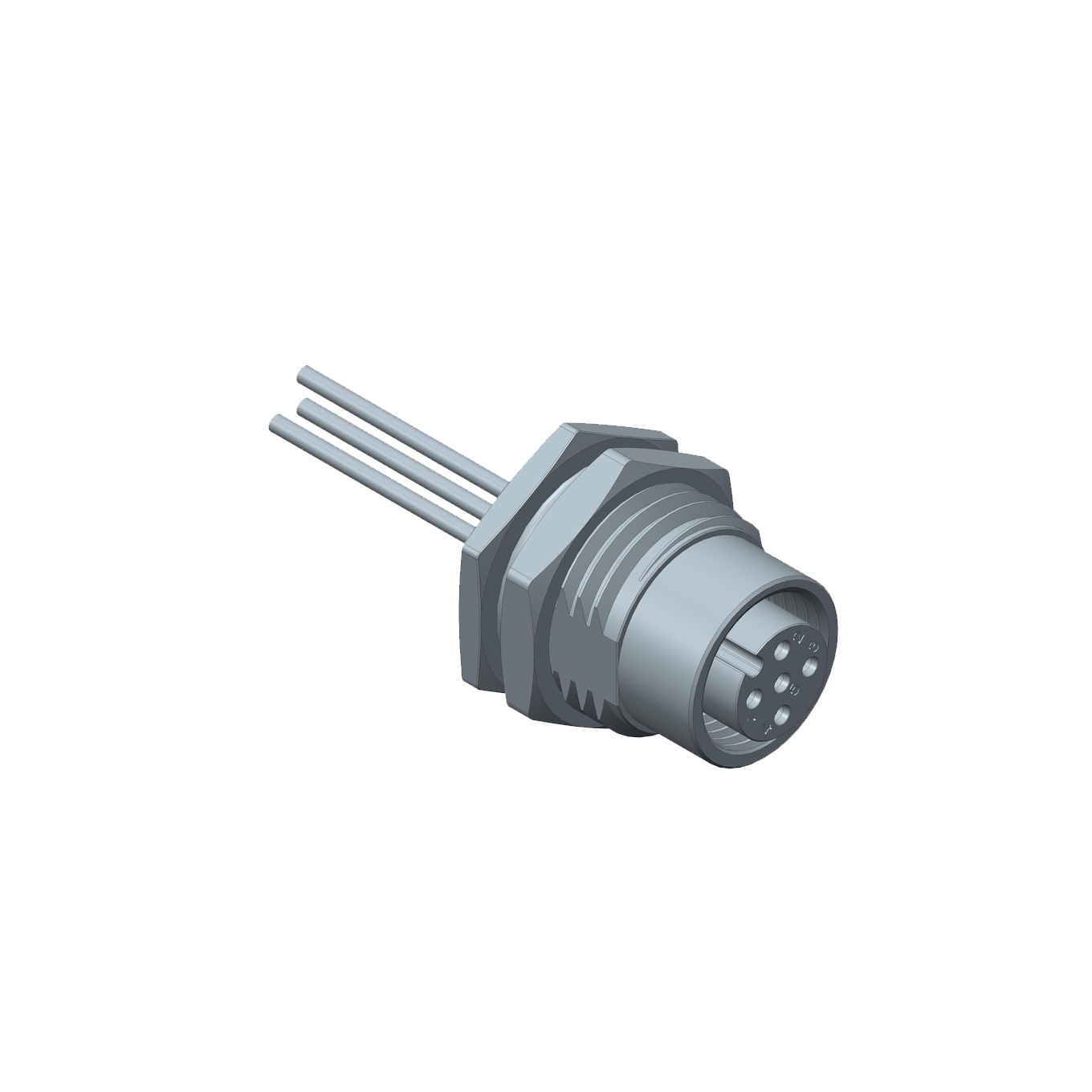 Amphenol Industrial Female 17 way M12 to Unterminated Free End Sensor Actuator Cable, 200 mm