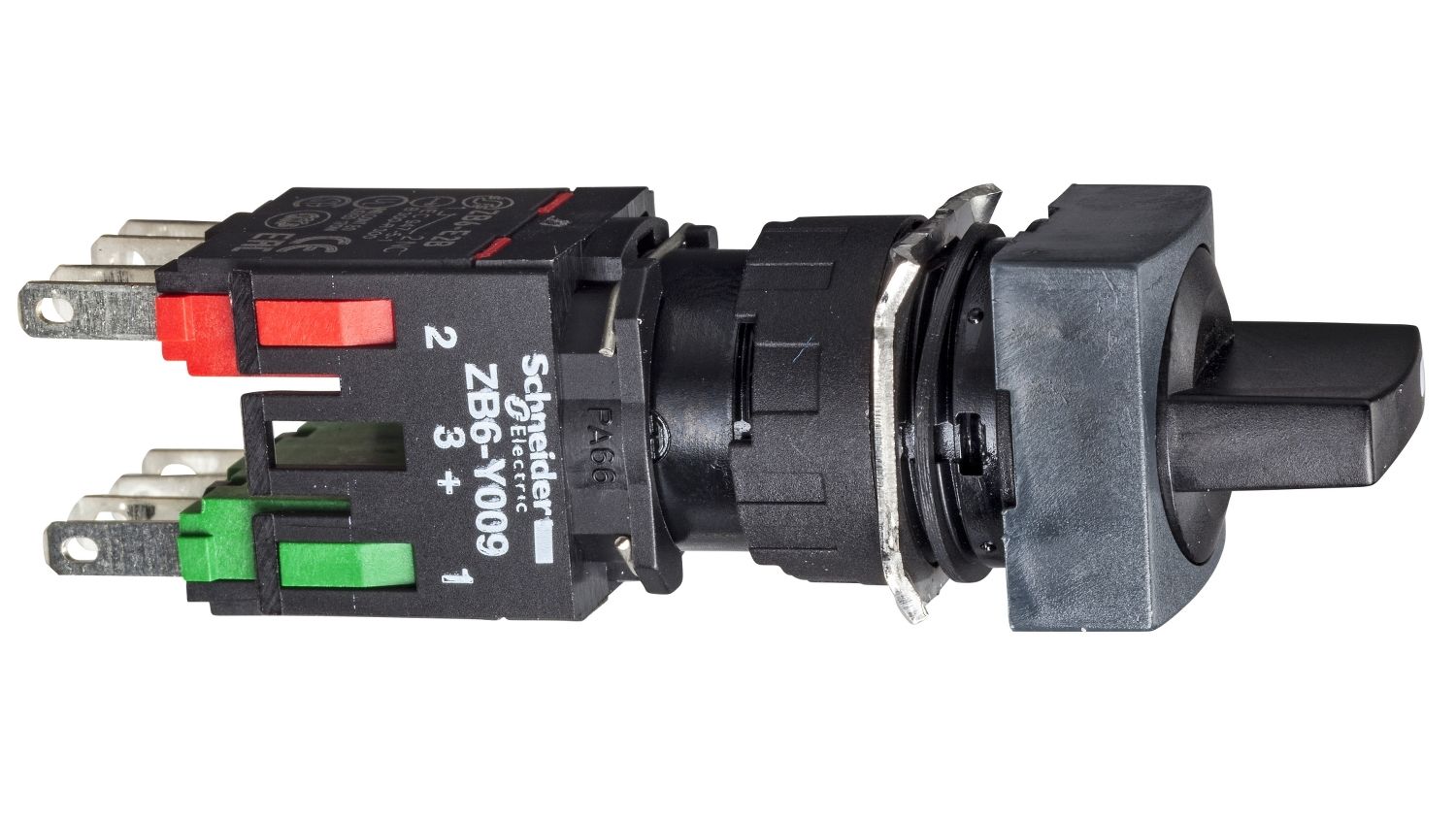 Schneider Electric Handle Selector Switch - (SPDT) 16mm Cutout Diameter 2 Positions
