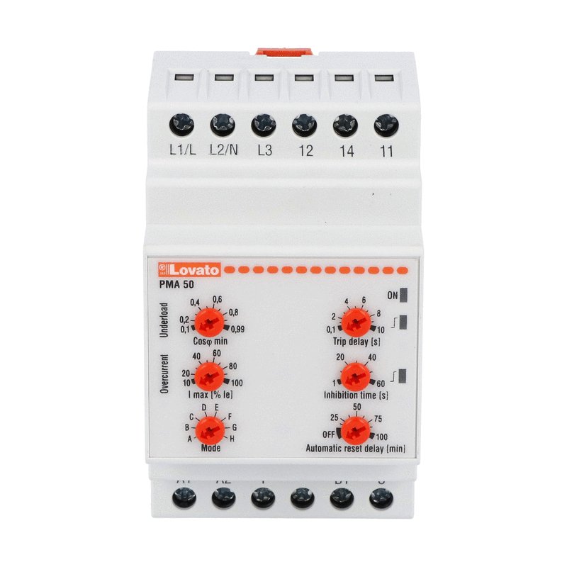Lovato Current Monitoring Relay, 1, 3 Phase, SPDT, DIN Rail