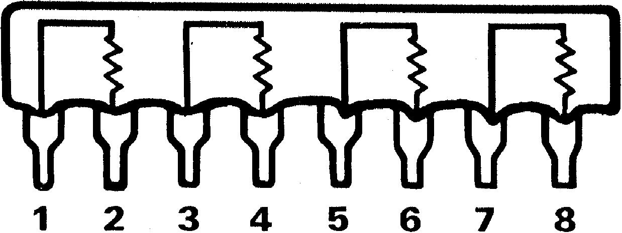 Bourns, 4600X 470Ω ±2% Isolated Resistor Array, 4 Resistors, 1W total, SIP, Through Hole