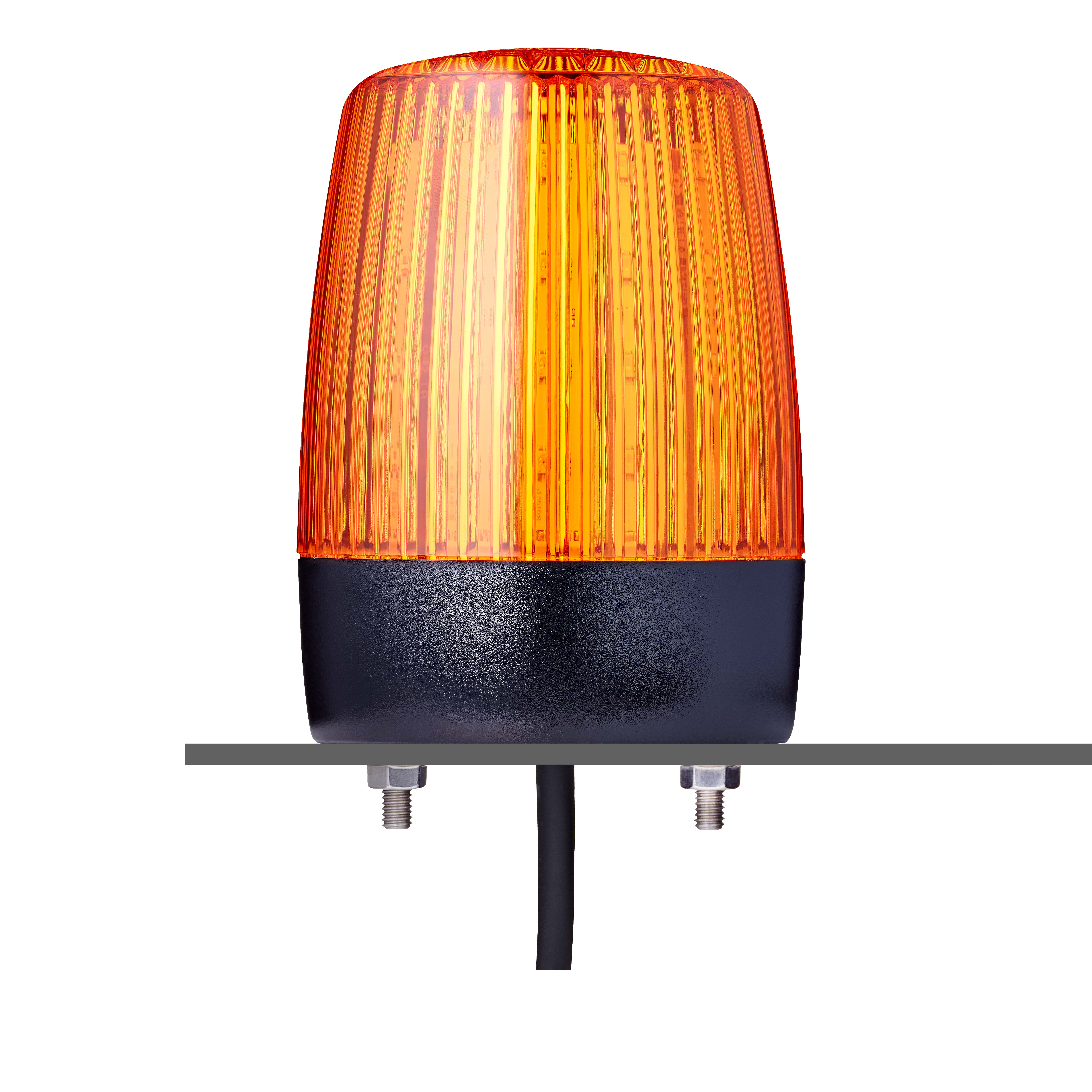 AUER Signal PCH Series Amber Multiple Effect Beacon, 230/240 V, Horizontal, Tube Mounting, Vertical, LED Bulb, IP67,